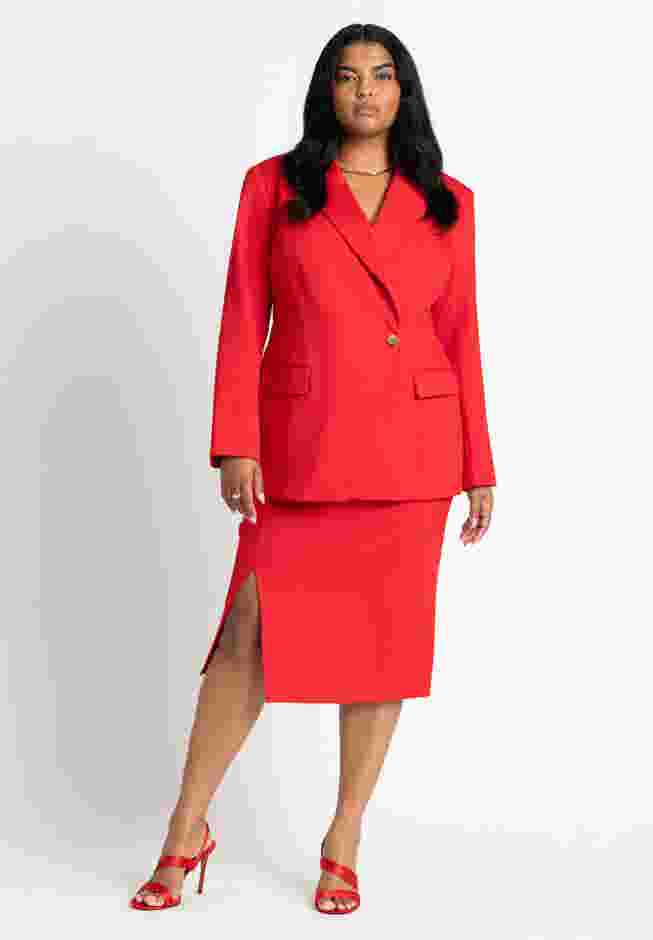 Asym Closure Stretch Blazer image number 4