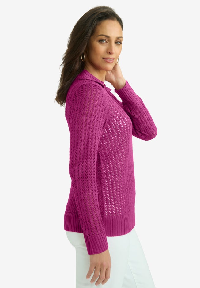 Pullover Crochet Polo image number 2
