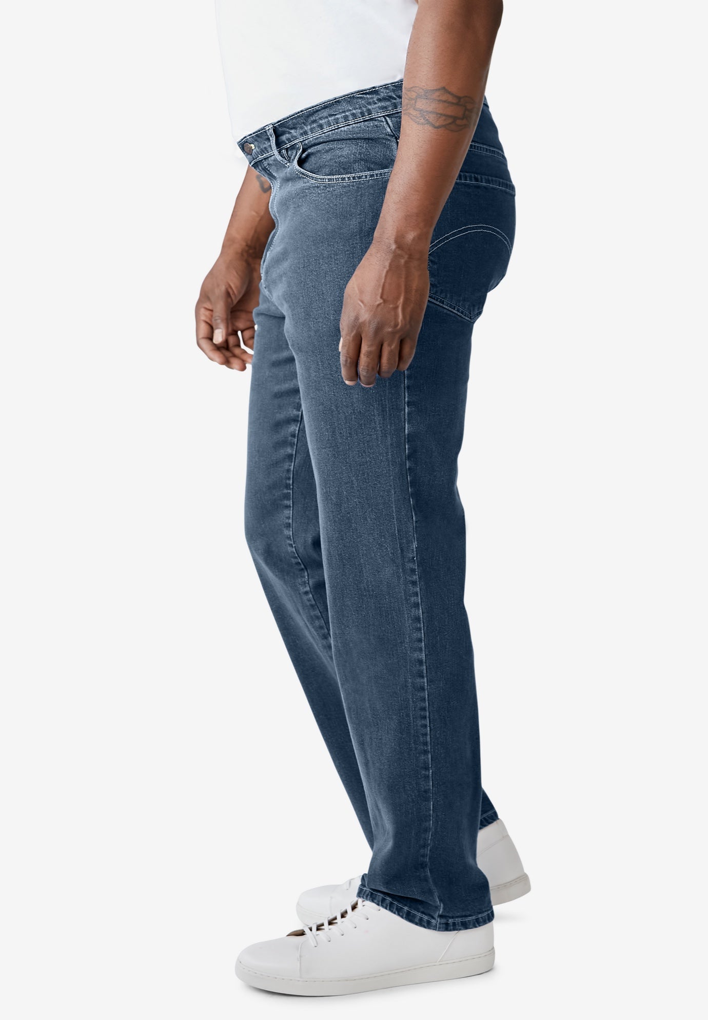 Relaxed-Fit Stretch 5-Pocket Jeans image number 2
