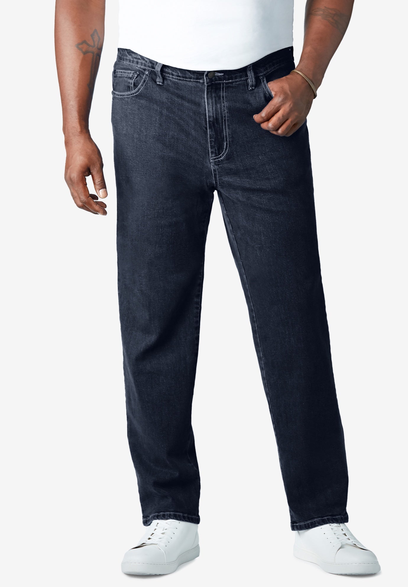 Relaxed-Fit Stretch 5-Pocket Jeans image number 0