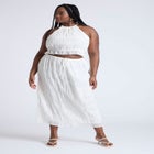 Ruched Tiered Top image number null