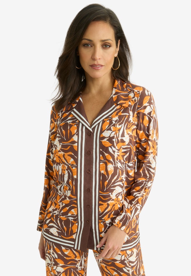 Button Front Rayon Shirt image number 0