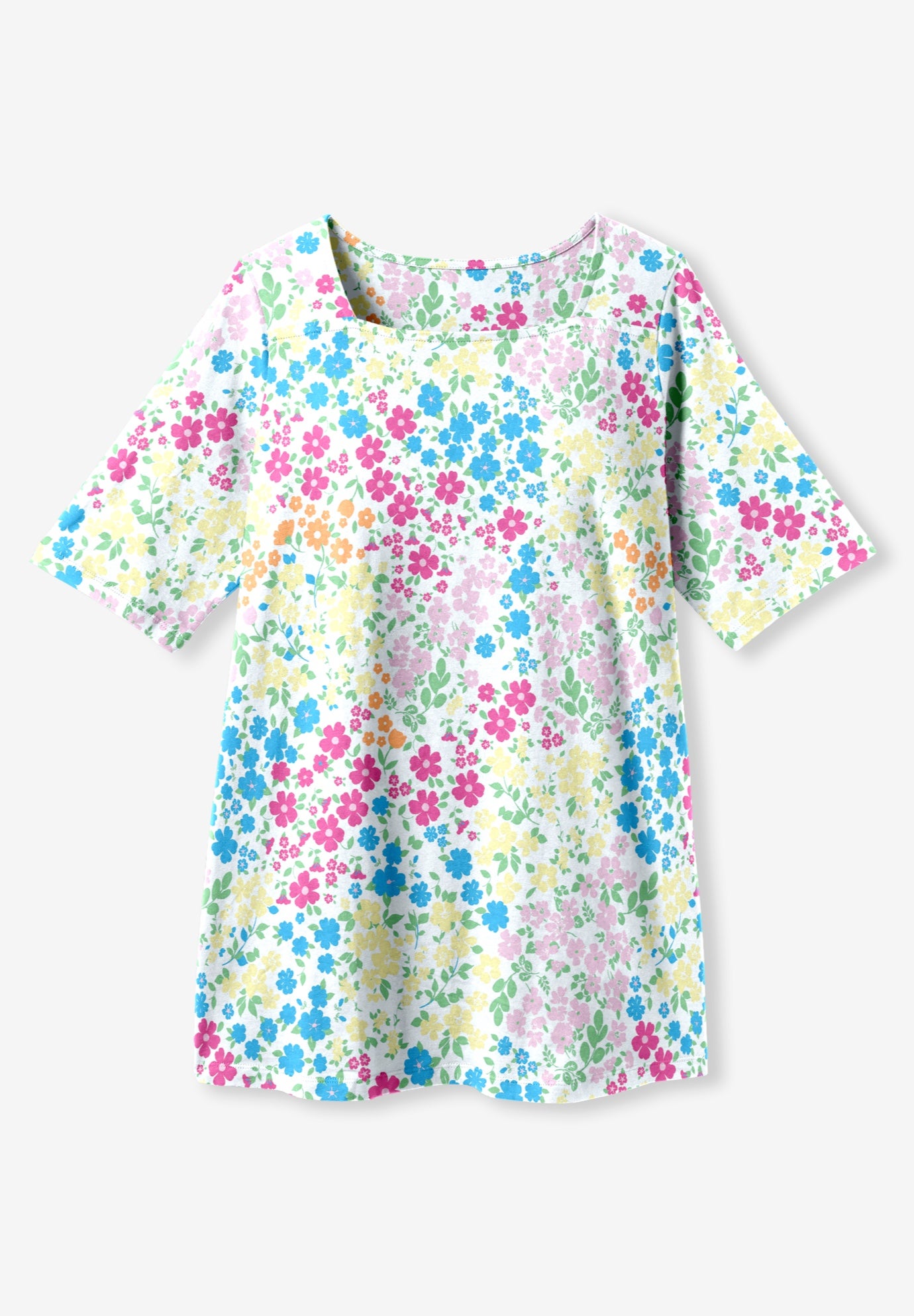 Printed Perfect Square-Neck Tee image number 3