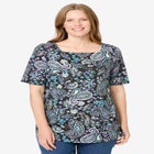 Printed Perfect Square-Neck Tee image number 0