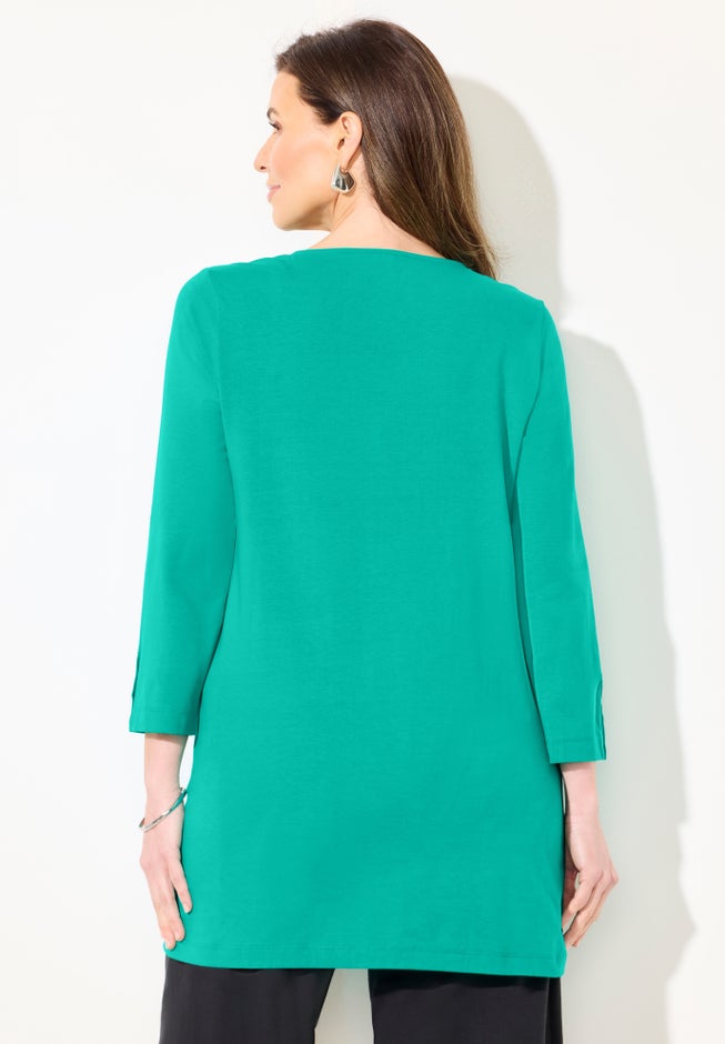 Suprema&reg; Studio Snap Accent Tunic image number 1