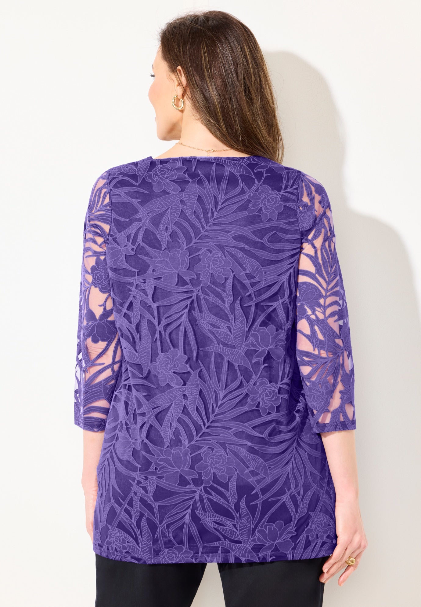 Jacquard Burnout Top image number 1
