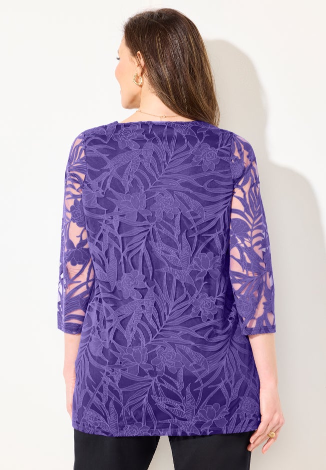 Jacquard Burnout Top image number 1