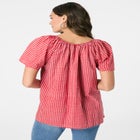 Plus Size Peasant Blouse image number 1