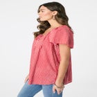 Plus Size Peasant Blouse image number 2
