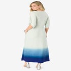 Plus Size Stretch Knit Dolman Sleeve Maxi Dress image number 2