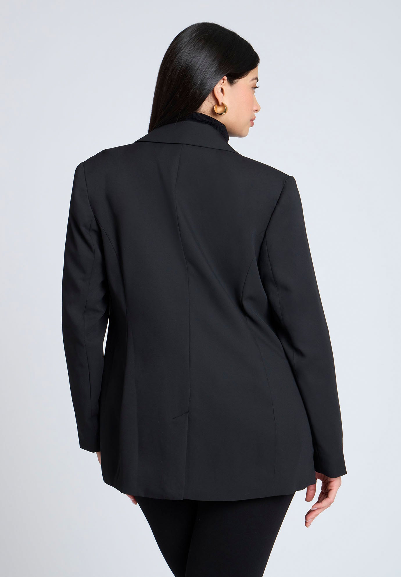 The Fluid Crepe Longline Blazer image number 1