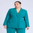 Tie Waist Soft Suiting Blazer image number null
