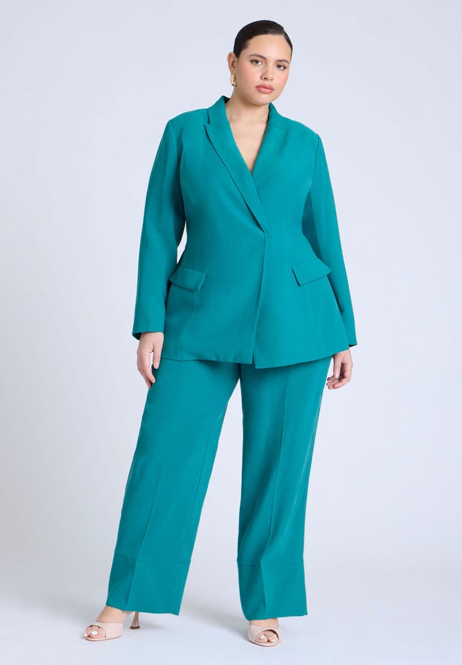 Tie Waist Soft Suiting Blazer image number 3