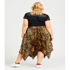 Pleated Print Skirt image number null