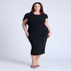 Cutout Back Midi Dress image number null