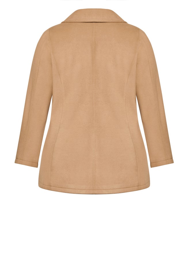 Faux Wool Peacoat image number 8