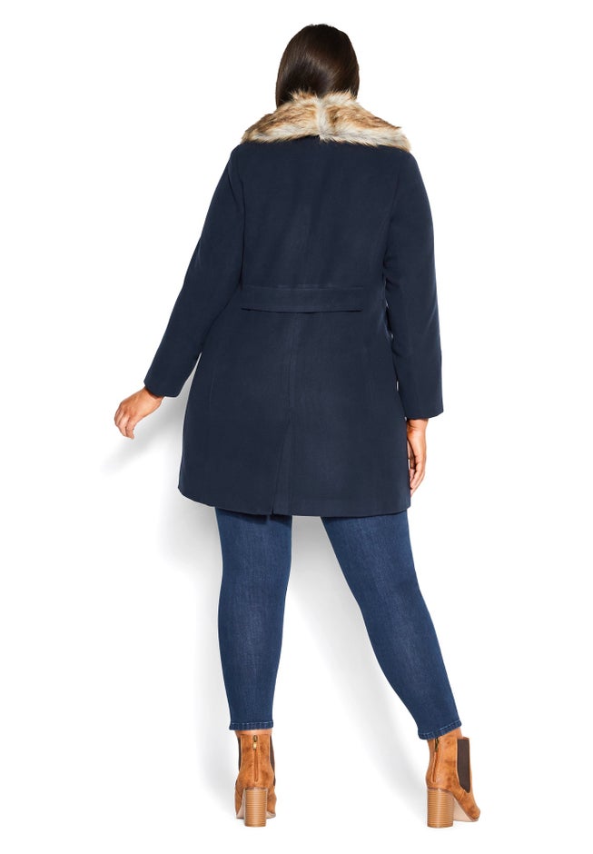 Faux Wool Long Coat image number 1