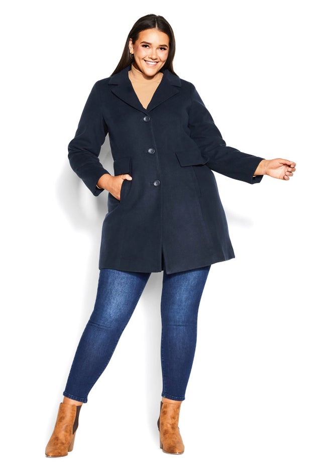 Faux Wool Long Coat image number 5