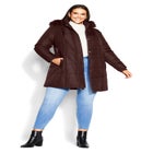Side Belt Puffer Coat image number null