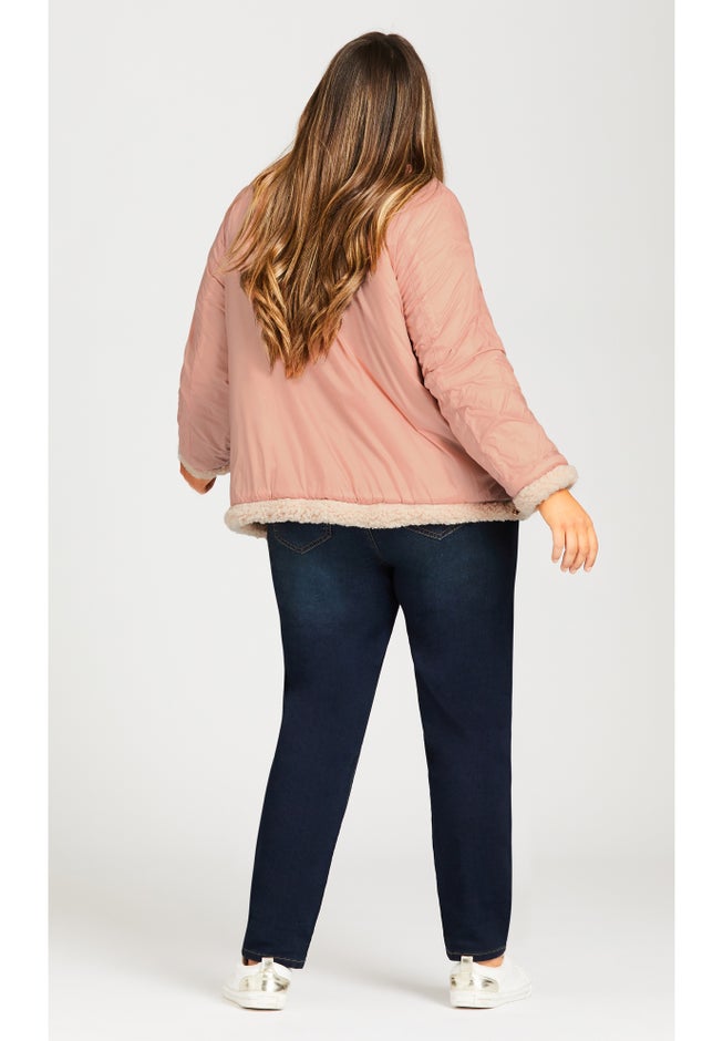 Sketchers Cozy Fleece Reversible Jacket image number 3