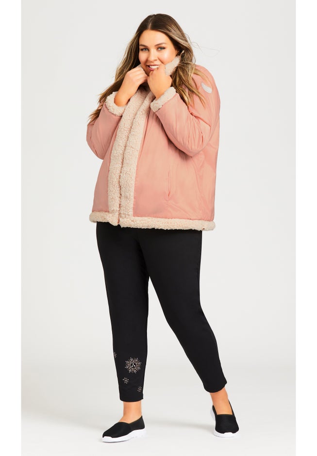 Sketchers Cozy Fleece Reversible Jacket image number 5