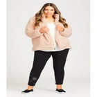 Sketchers Cozy Fleece Reversible Jacket image number null