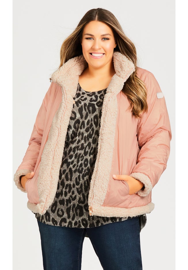 Sketchers Cozy Fleece Reversible Jacket image number 13