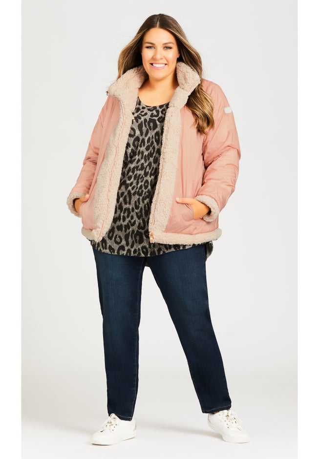 Sketchers Cozy Fleece Reversible Jacket image number 14