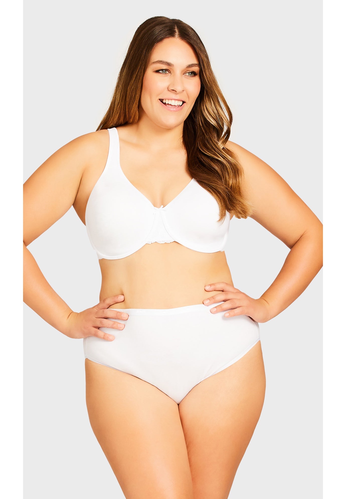 Hi-Cut Cotton/Spandex Panty 3-Pack image number 1