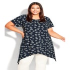 Hankey Hem Print Tunic image number null