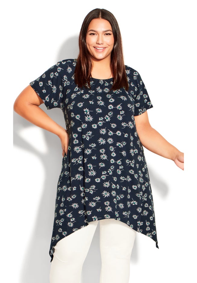 Hankey Hem Print Tunic image number 0
