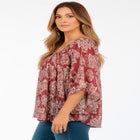 Square Neck Lurex Blouse image number 2