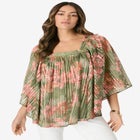 Square Neck Lurex Blouse image number 0