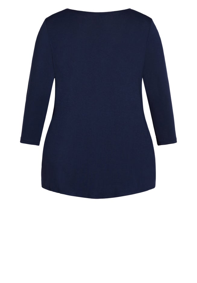 Milly Pleat Plain Top image number null