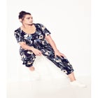 Mesh Contrast Print Tunic image number null