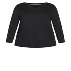 V-Neck Essential Long Sleeve Tee image number null