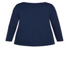 V-Neck Essential Long Sleeve Tee image number null