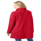 Fleece Swing Funnel-Neck Coat image number null