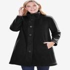 Fleece Swing Funnel-Neck Coat image number 0