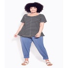Mae Ruffle Stripe Top image number null