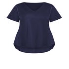Flutter Sleeve Plain Top image number null
