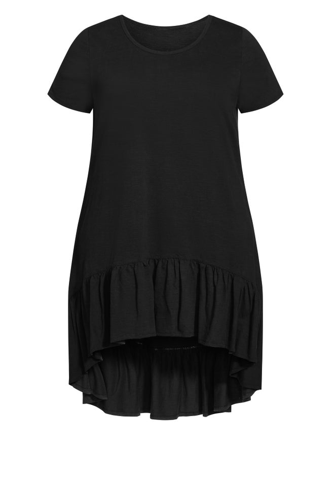 Ella Ruffle Plain Dress image number 4