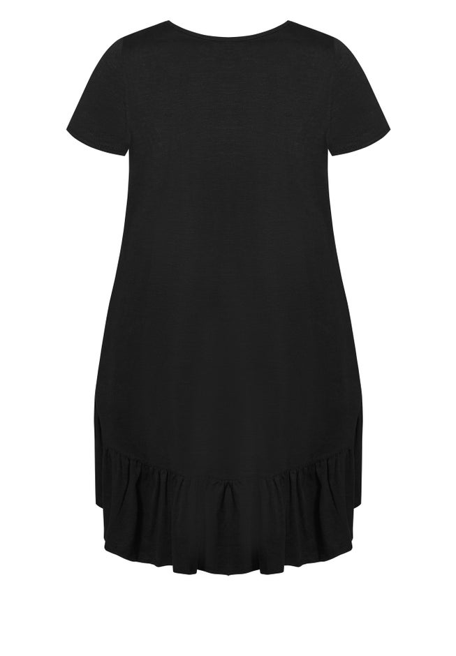 Ella Ruffle Plain Dress image number 5