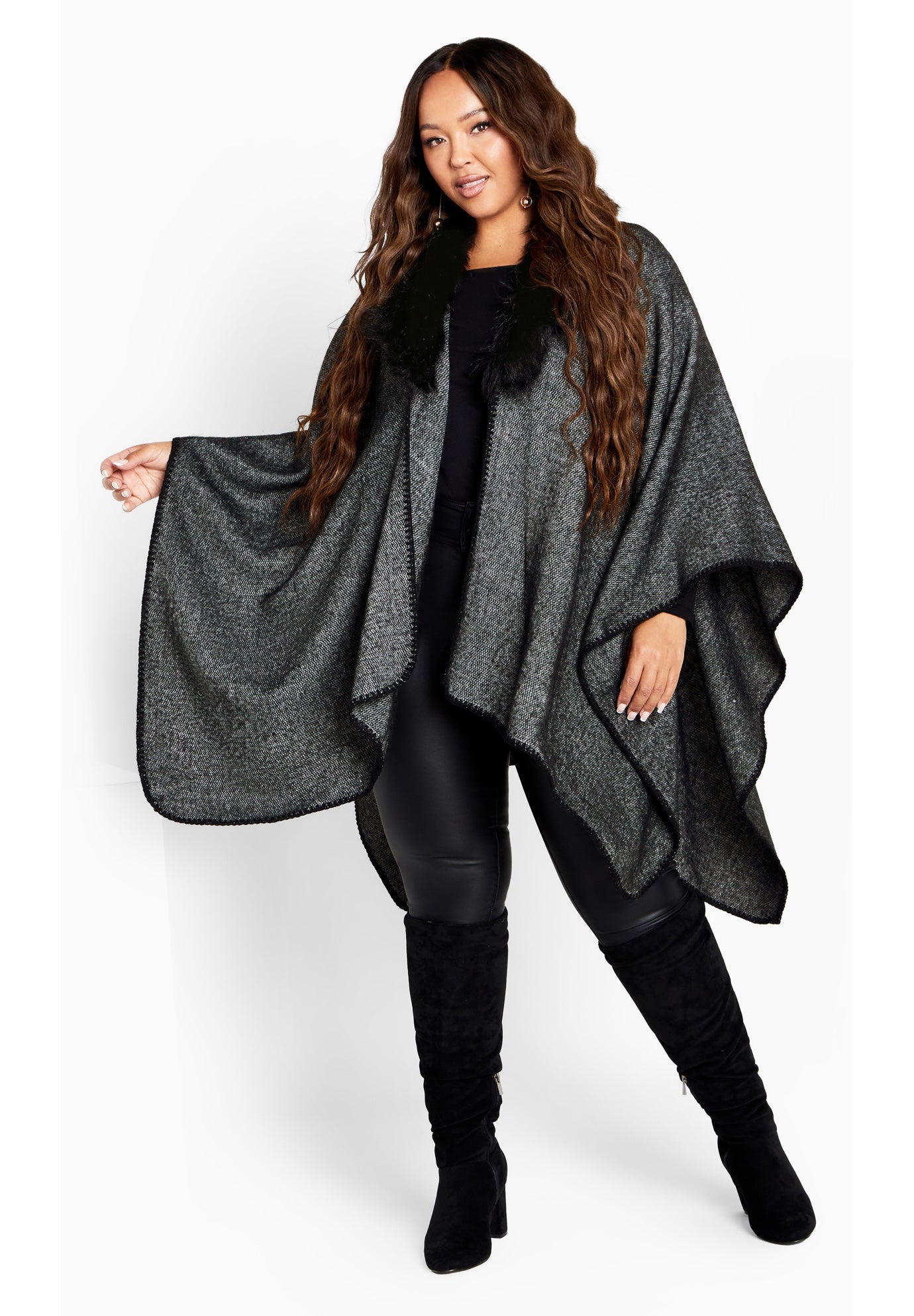 Mila Fur Cape image number 0