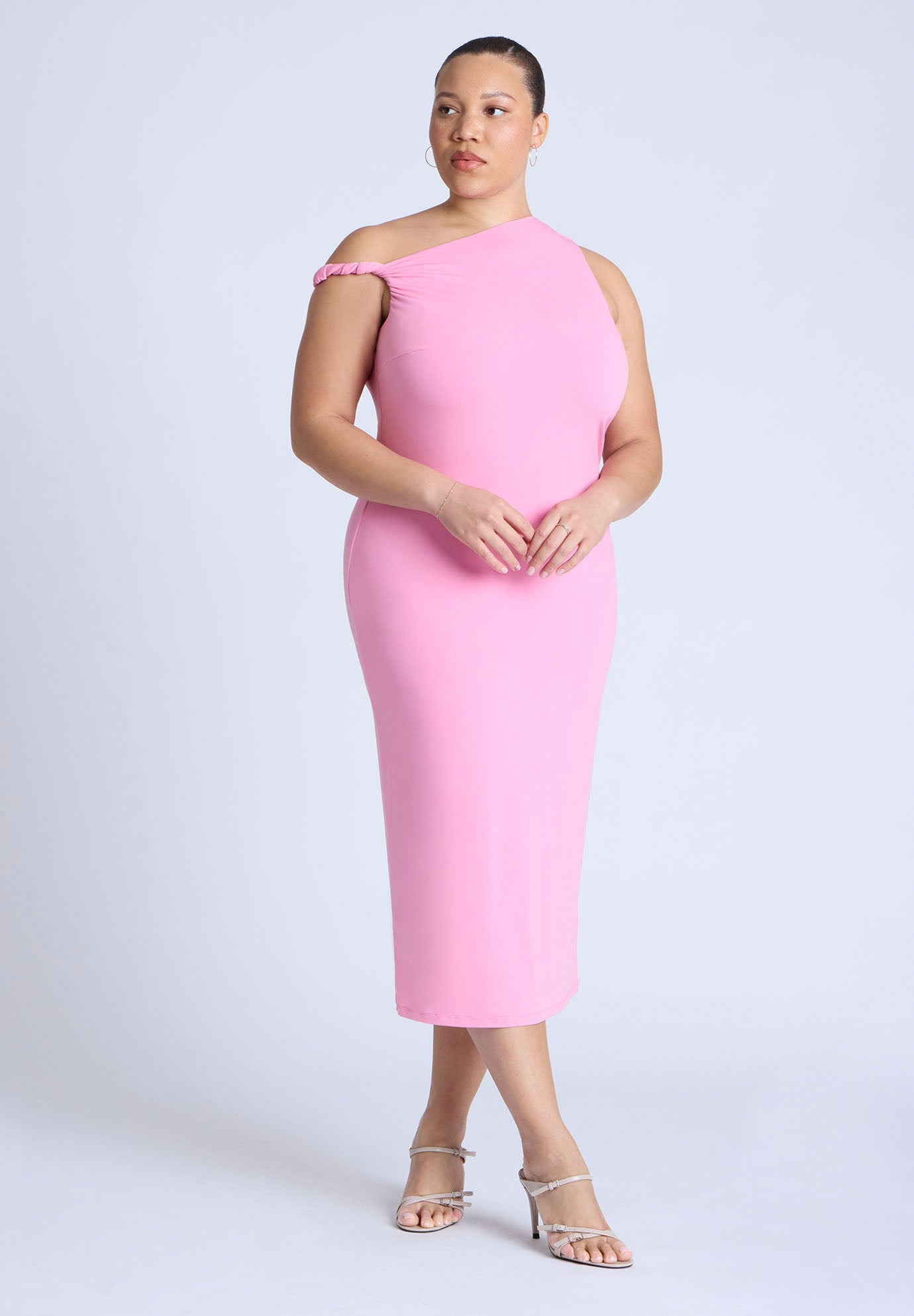  Twist Detail Midi Dress image number 1