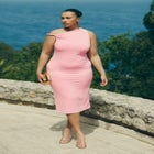  Twist Detail Midi Dress image number null