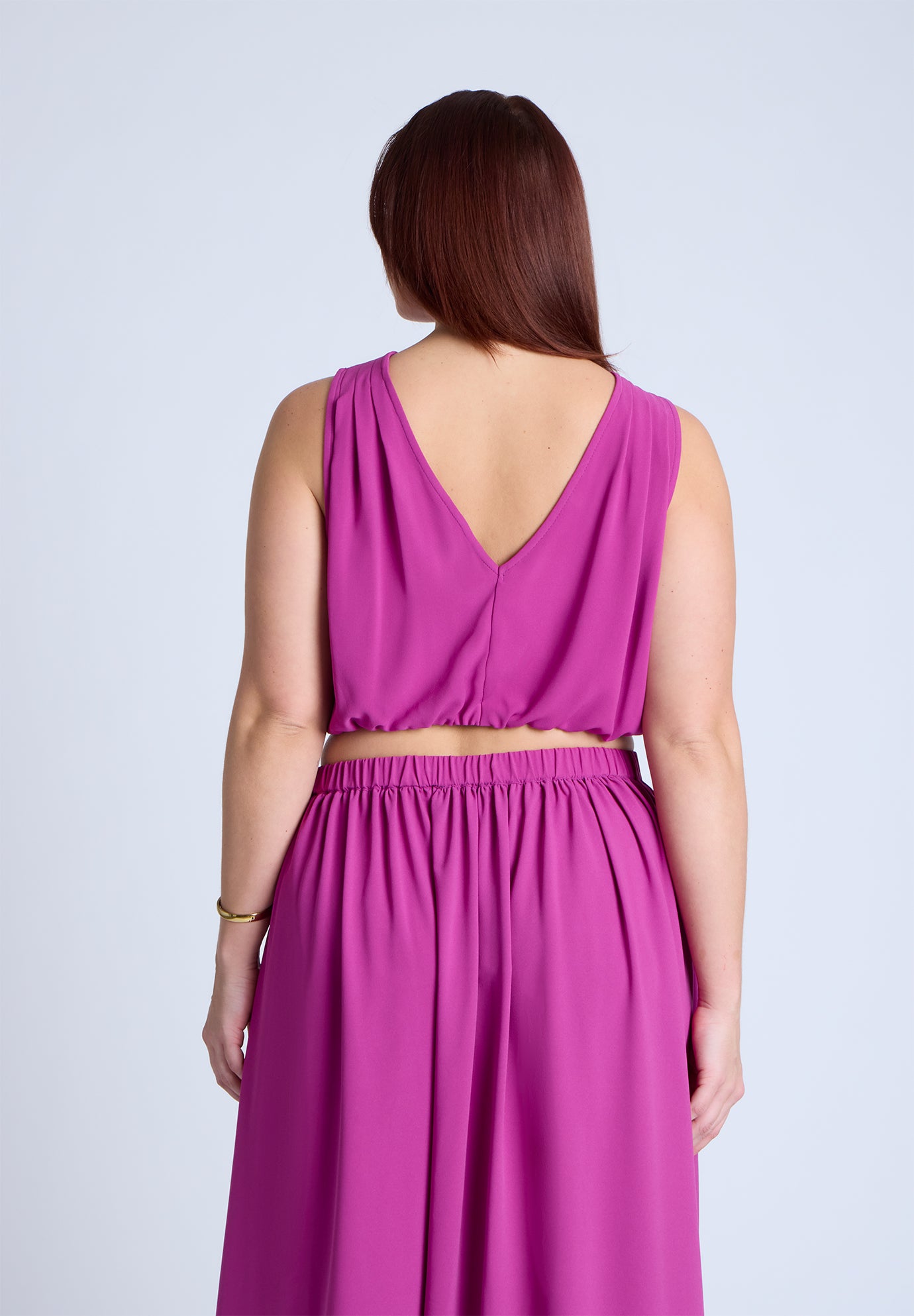 Shirred Wrap Crop Top image number 1