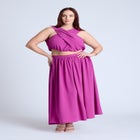 Shirred Wrap Crop Top image number null