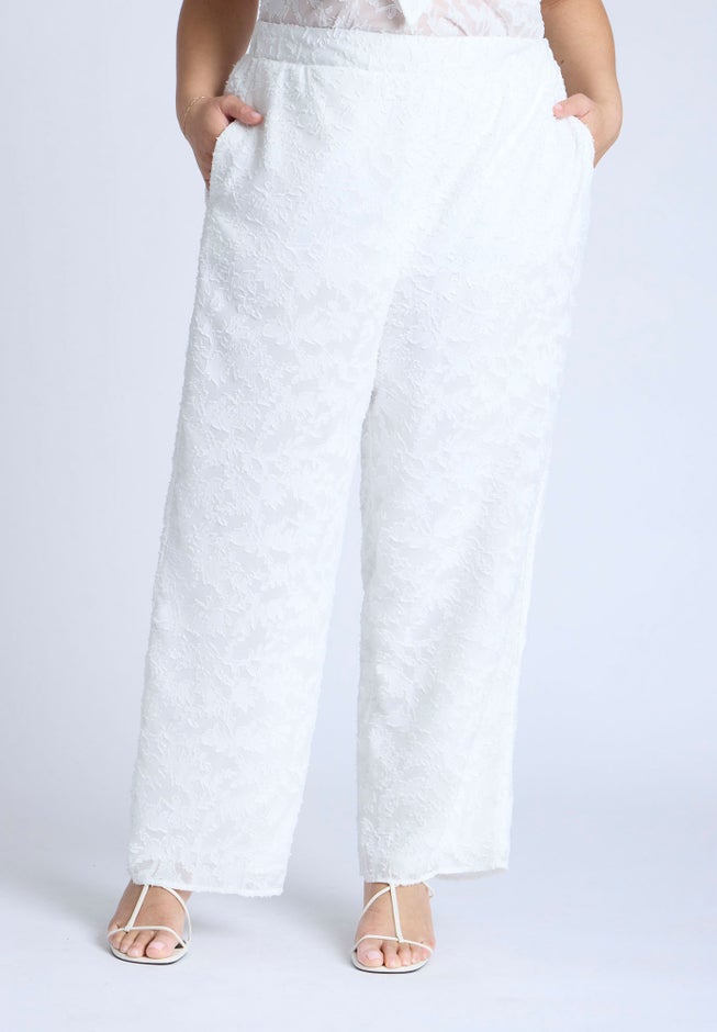Textured Jacquard Pants image number 1