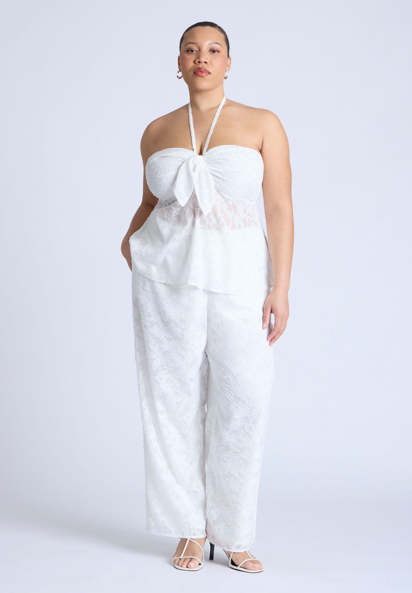 Textured Jacquard Pants image number 0